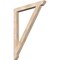 Ekena Millwork Traditional Slat Smooth Bracket, Douglas Fir, 3 1/2"W x 36"D x 48"H BKT04X36X48TRA06SDF - alternate 1